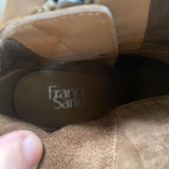 Franco Sarto Brown Edaline Heeled Booties - Picture 4 of 6